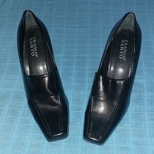 8.5 M Franco Sarto black heels